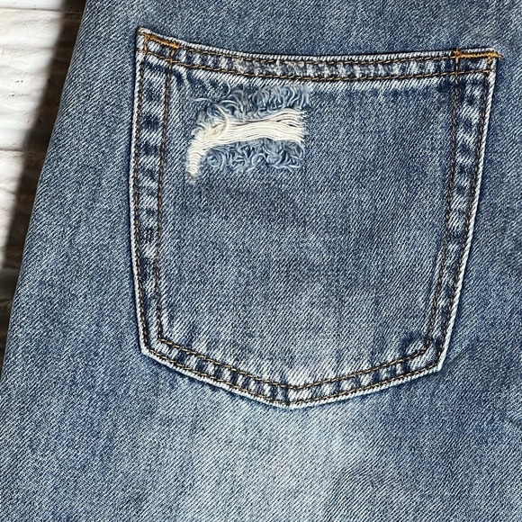 Free People x Sandrine Rose denim jeans with fabulous embroidered palm tree-NWT - Picture 10 of 11
